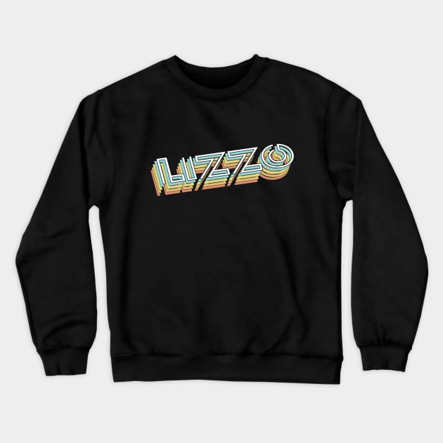 Lizzo Retro Typography Faded Style Crewneck Sweatshirt by PREMAN PENSIUN PROJECT